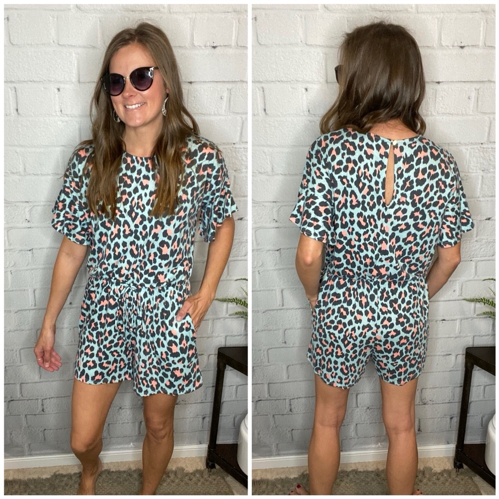 Cheetah romper NWT - Picture 2 of 3